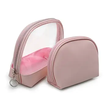 Clear Wholesale Travel Makeup Pouch Bag Zipper Pvc Plastic Cute Mini Toiletry Bags